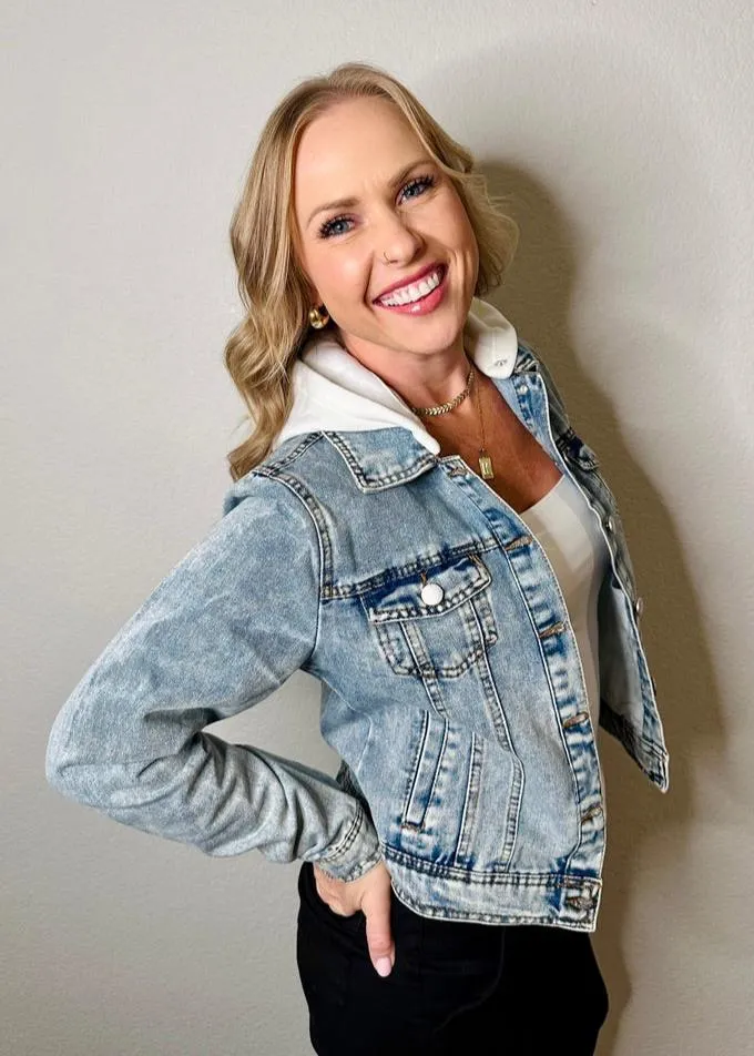Renee Hooded Denim Jacket
