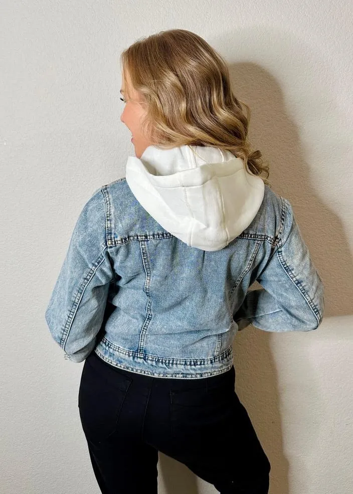 Renee Hooded Denim Jacket