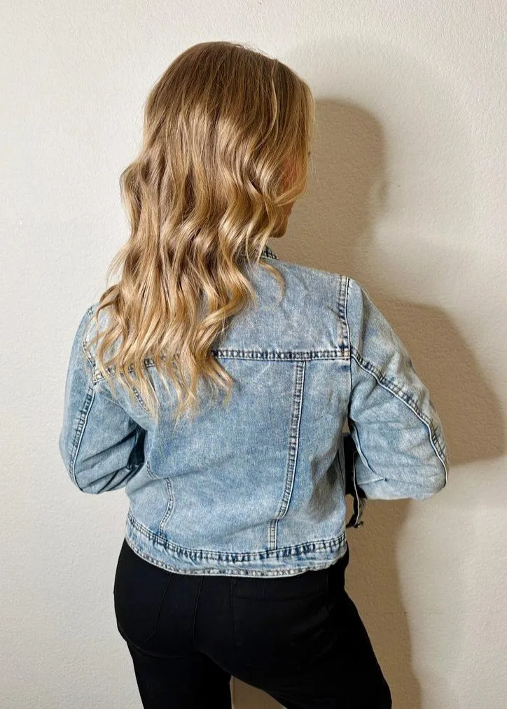 Renee Hooded Denim Jacket