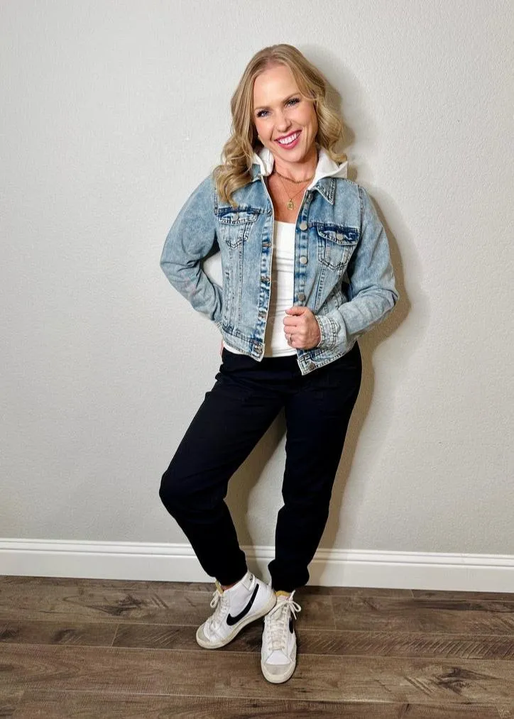 Renee Hooded Denim Jacket