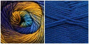 ROYAL BLUE  PEACOCK - Embossed Phoenix Scarf KIT