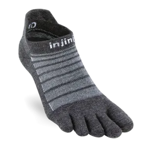 Run Lightweight No Show Toe Socks - Merino Wool