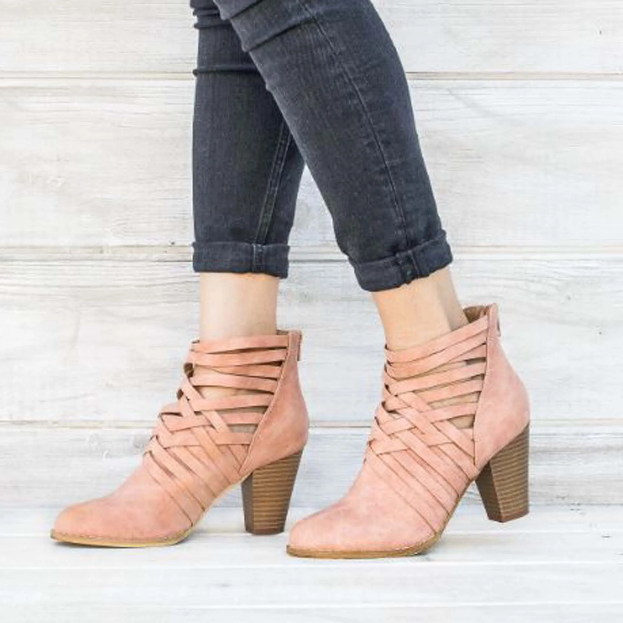 Sabrina Strappy Booties