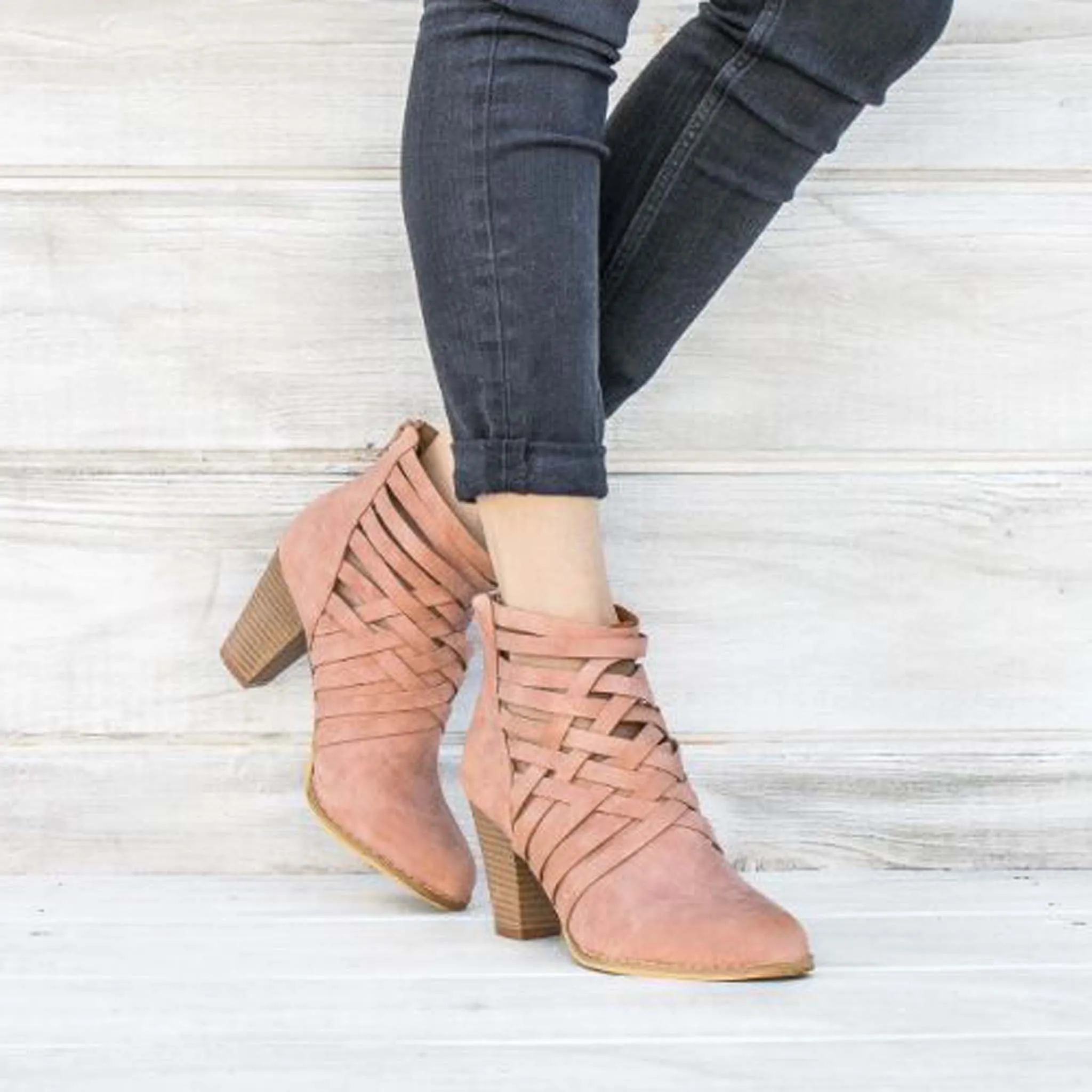 Sabrina Strappy Booties