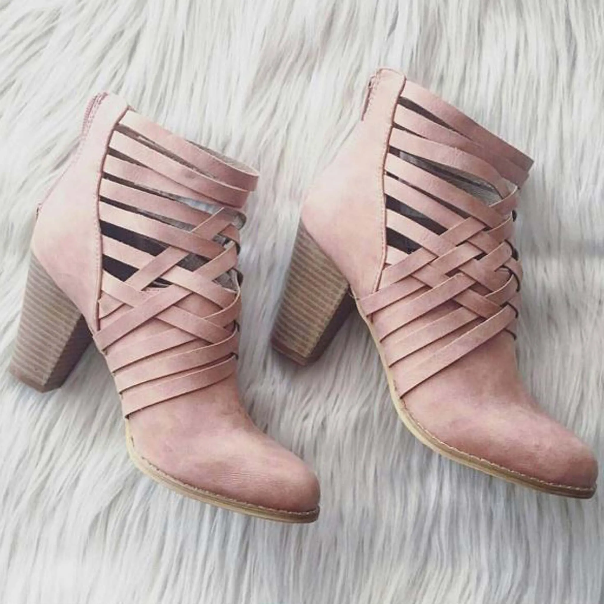 Sabrina Strappy Booties