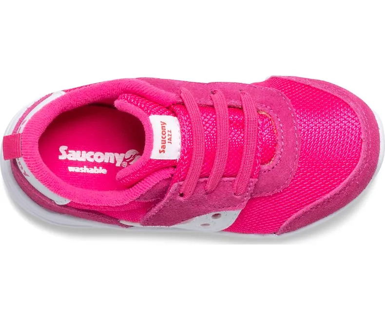 Saucony Pink/White Jazz Riff Baby/Toddler Sneaker