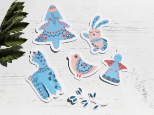 Scandinavian Winter sticker pack | 6pk