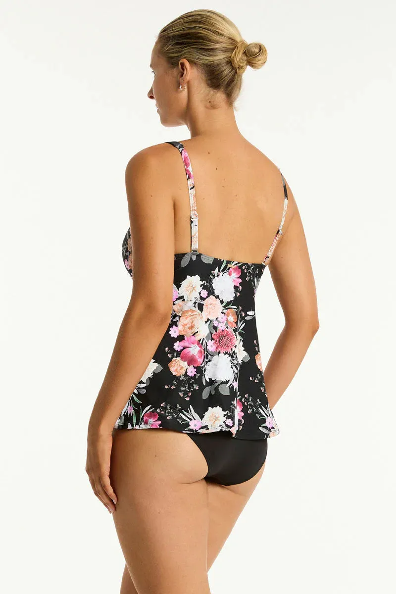 SEA LEVEL- WOMEN'S BELLE CROSS FRONT SWING SWIM TOP