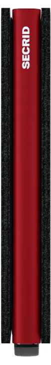 Secrid Slim Wallet - Matte Black-Red