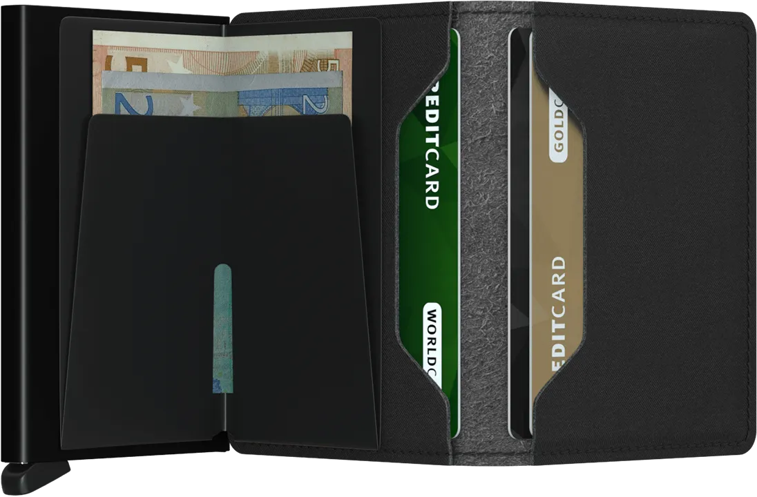 Secrid Slim Wallet - Yard Black (Non-Leather)