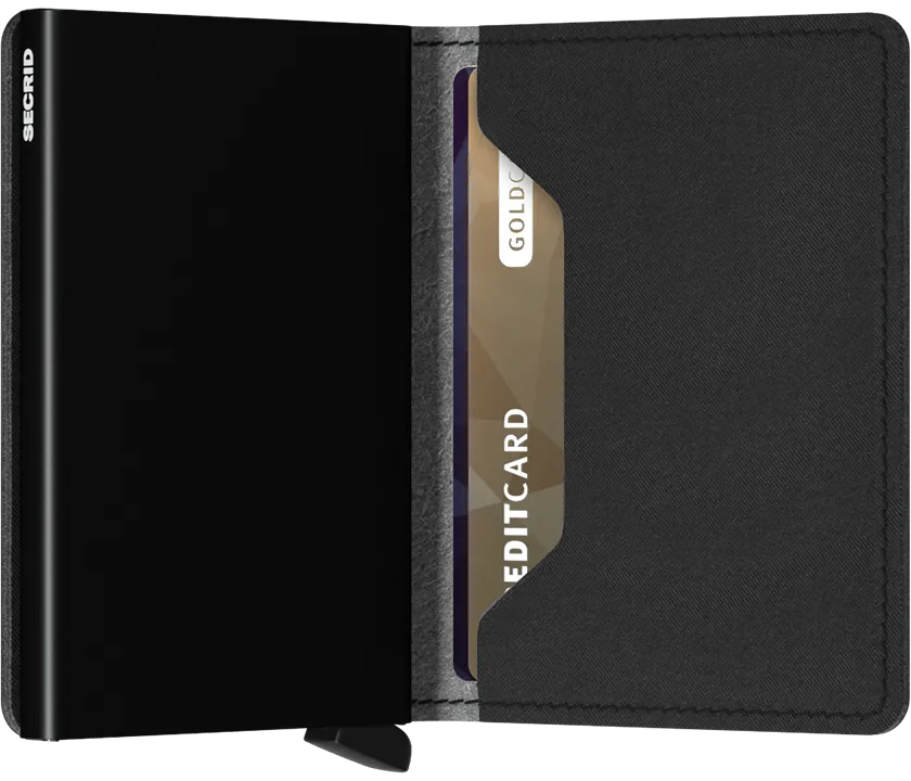 Secrid Slim Wallet - Yard Black (Non-Leather)