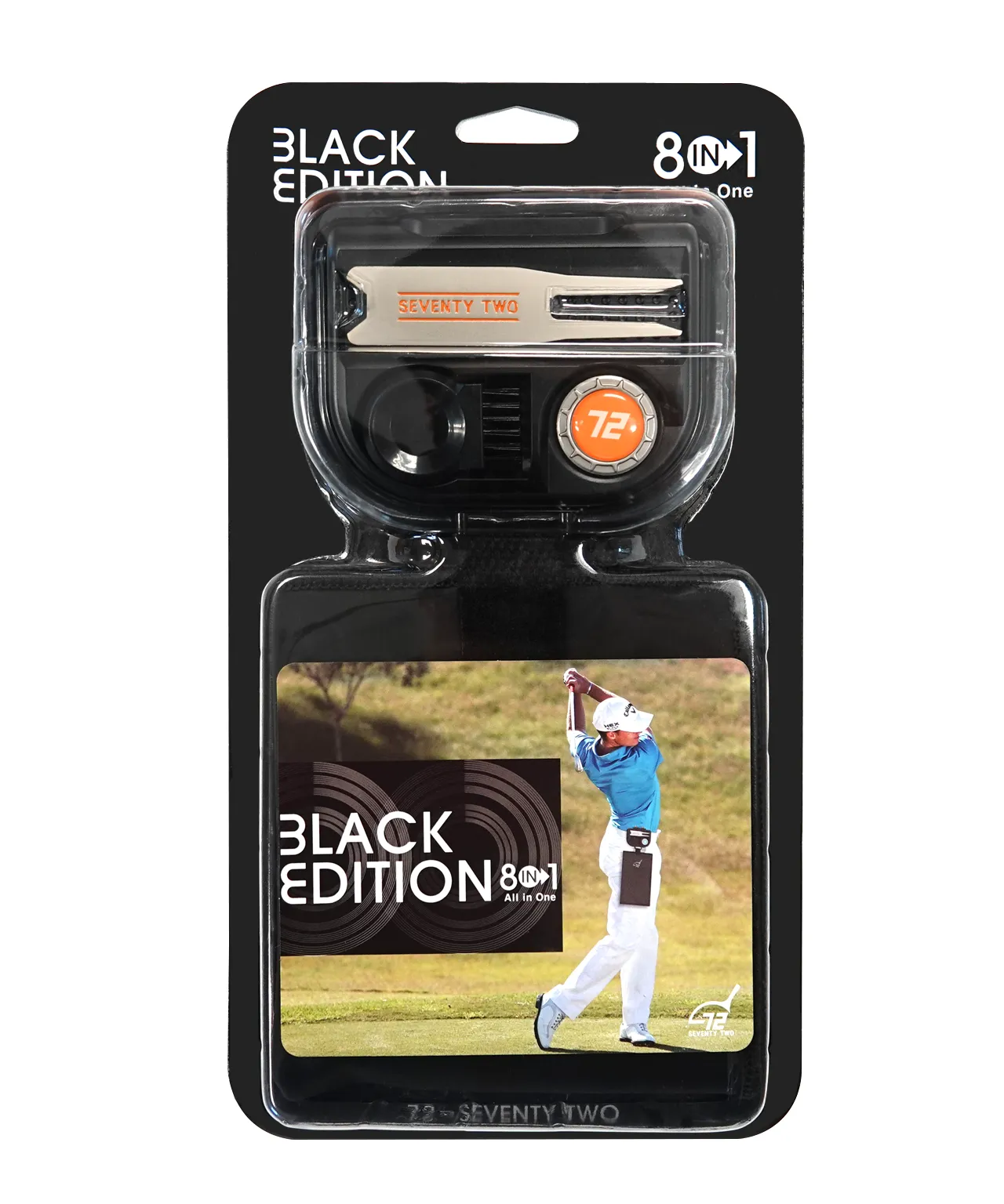 SEVENTY TWO - ALL IN ONE (8 in 1) Golf kit - Black Edition