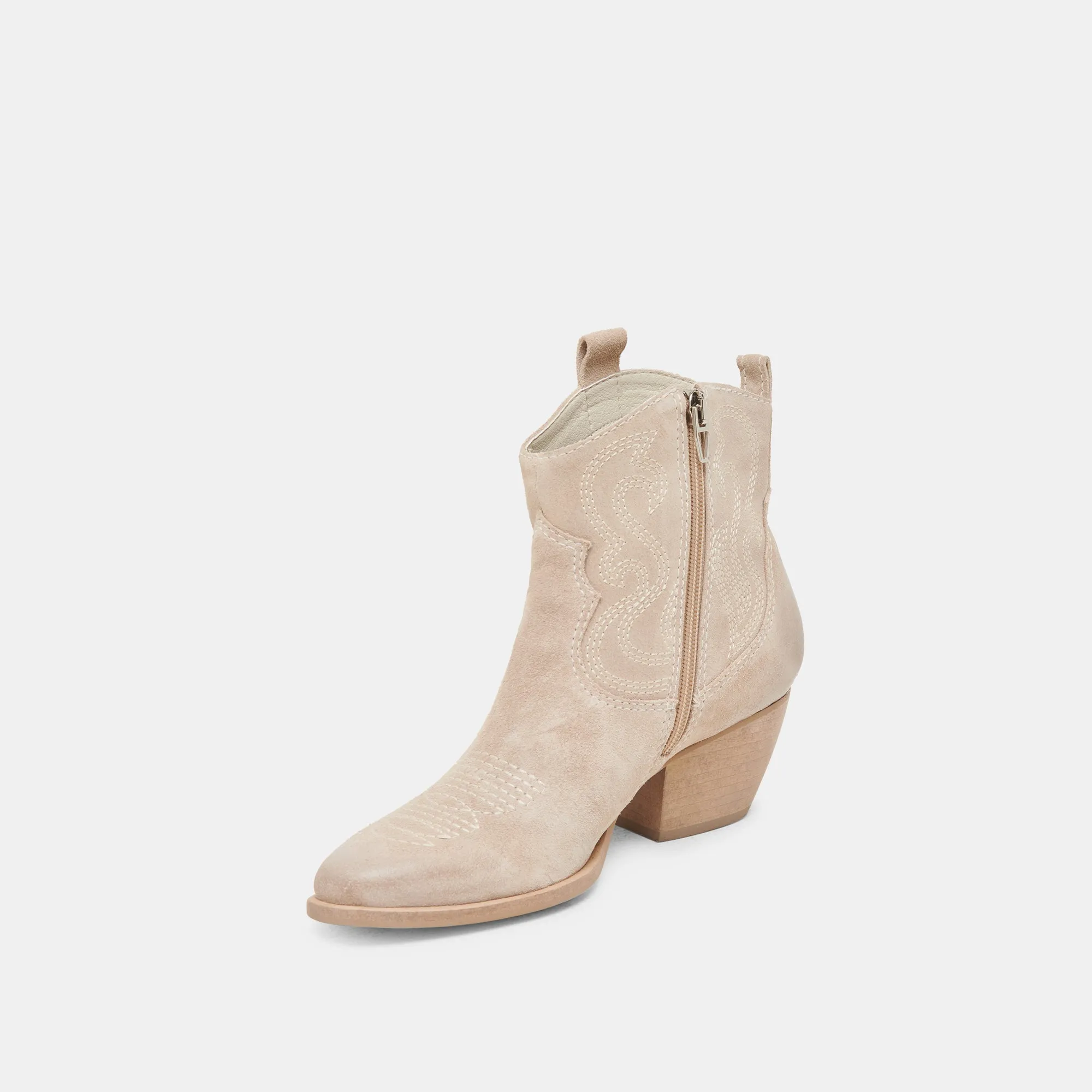 SHANIA BOOTIES TAUPE SUEDE