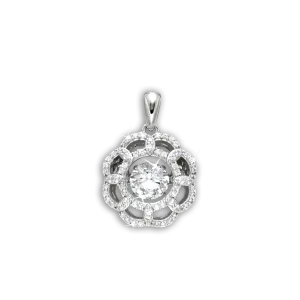 Shimmering Daisy Pendant