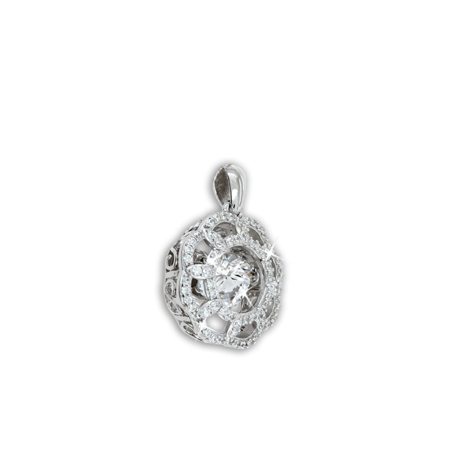 Shimmering Daisy Pendant