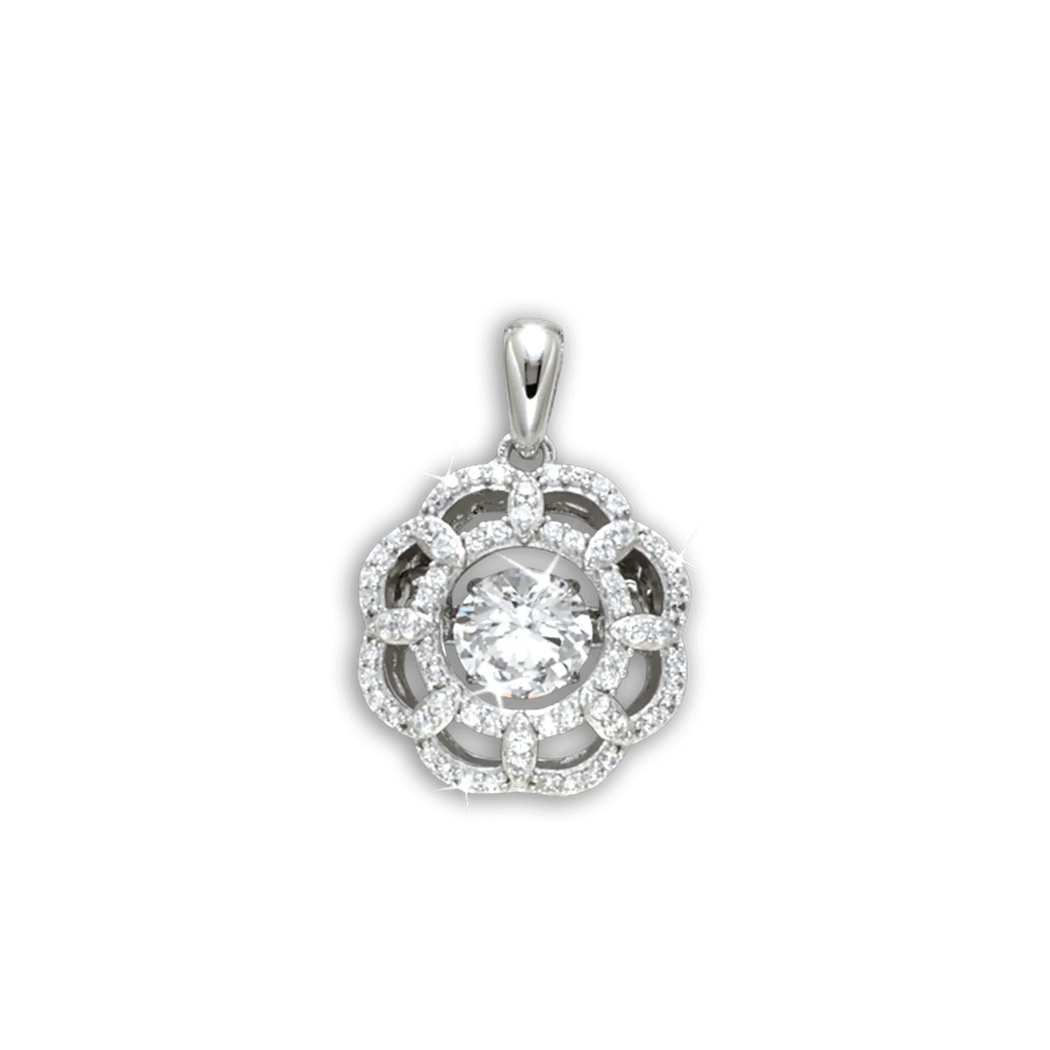 Shimmering Daisy Pendant