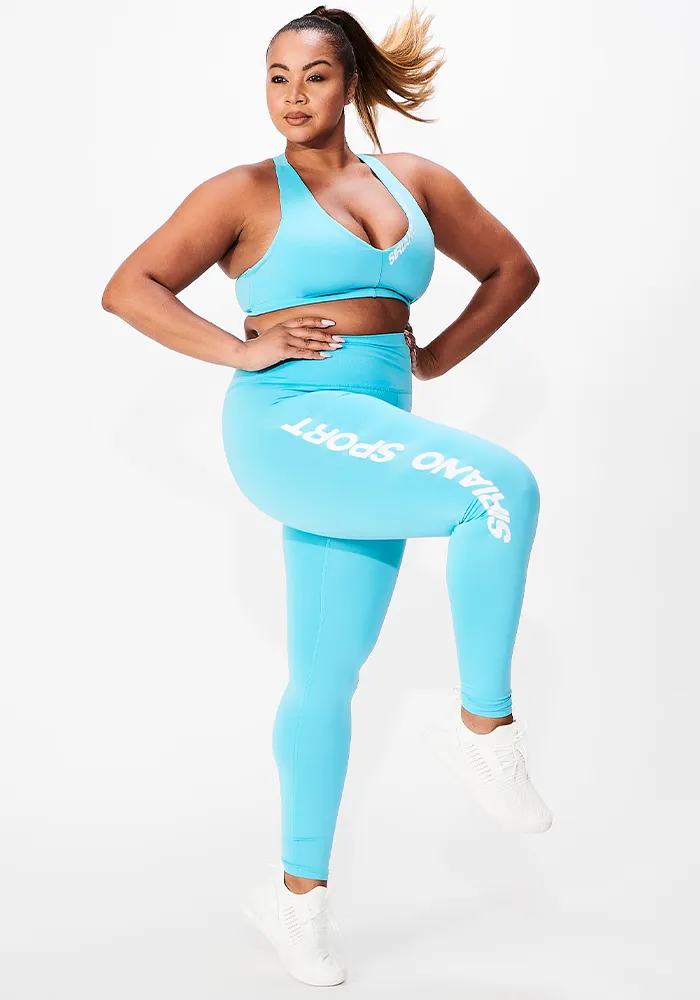 Siriano Sport 7/8 Length Leggings in Teal
