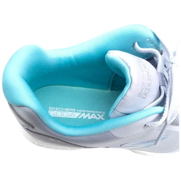 Skechers GO GOLF Spikeless TPU Outsole Golf Shoe Gray Aqua  Blue Women's 8