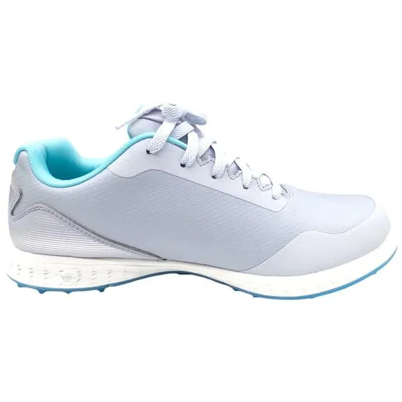 Skechers GO GOLF Spikeless TPU Outsole Golf Shoe Gray Aqua  Blue Women's 8