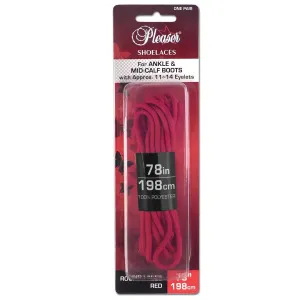 SL-ANKLE-PL Red 198CM Shoe Laces