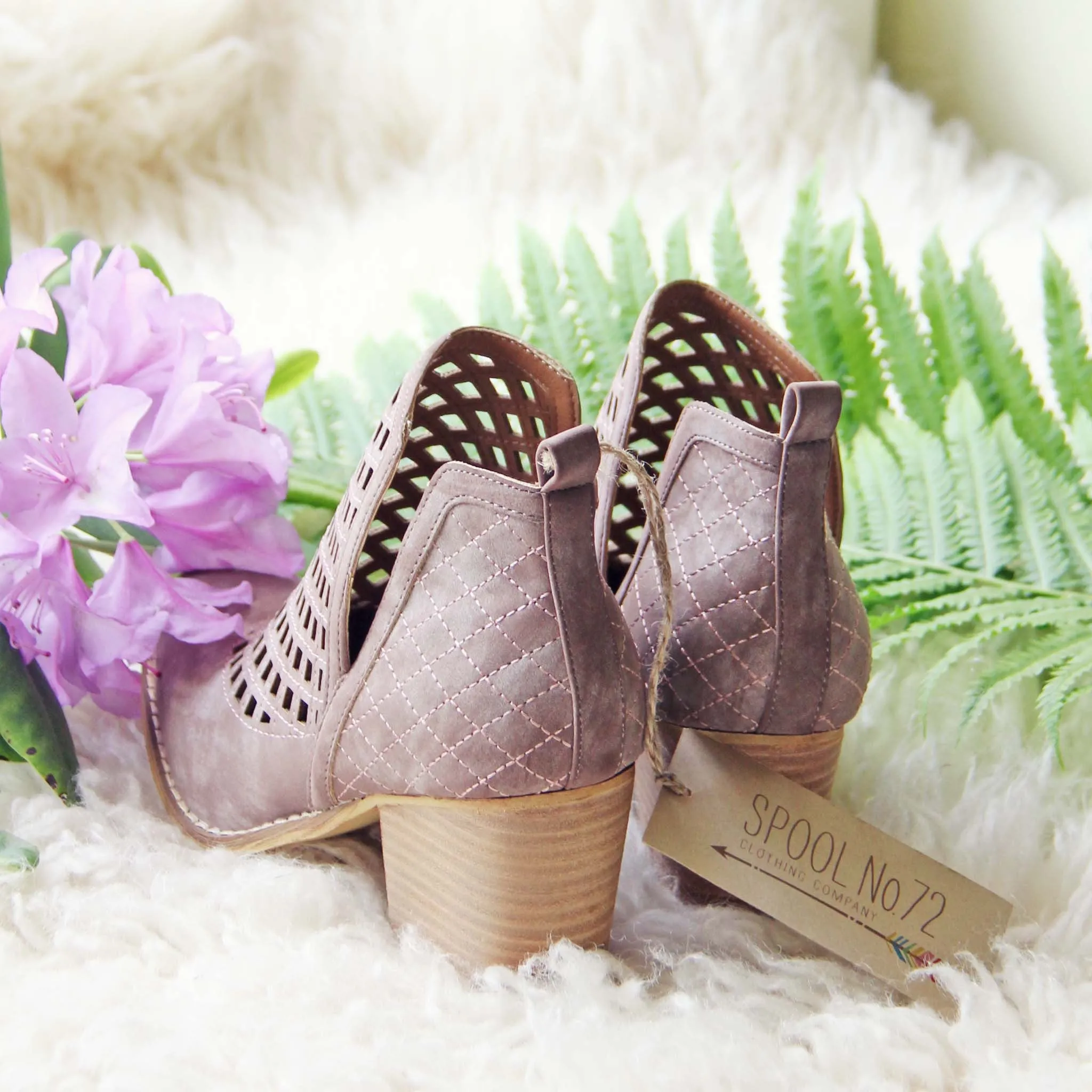 Smoke Lavender Booties