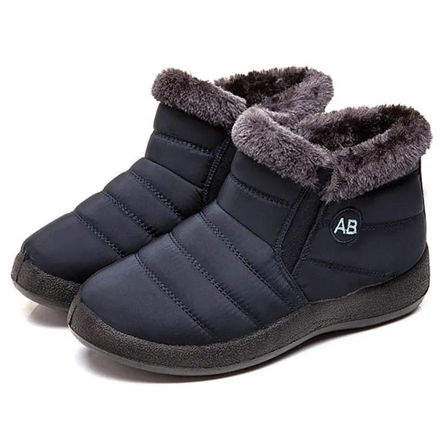 Snow Boots  Non-slip Women Winter Boots Fur Warm waterproof Ankle Boots