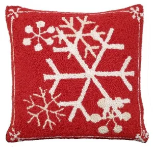 Snow Flakes Decorative Pillow