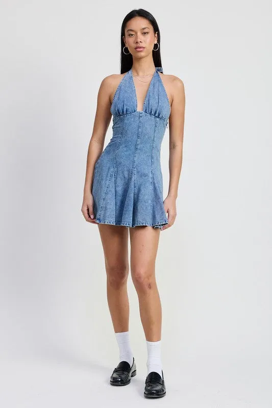 So In Love Denim Dress