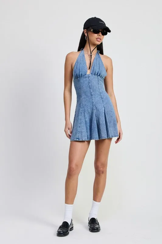 So In Love Denim Dress