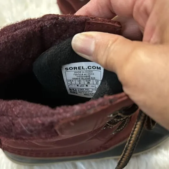 SOREL WINTER BOOTS SIZE 5