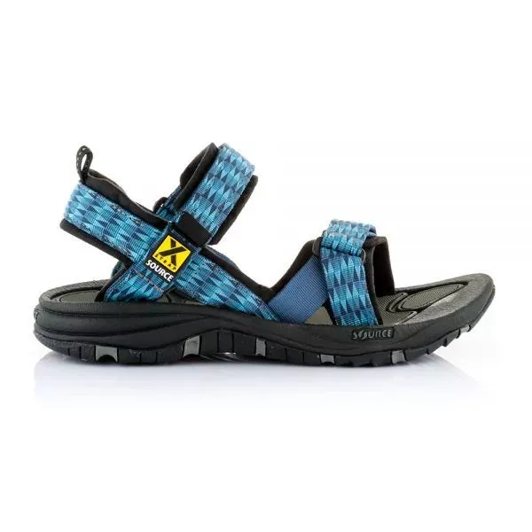 Source Gobi Mens Hiking Sandal - Triangles Blue