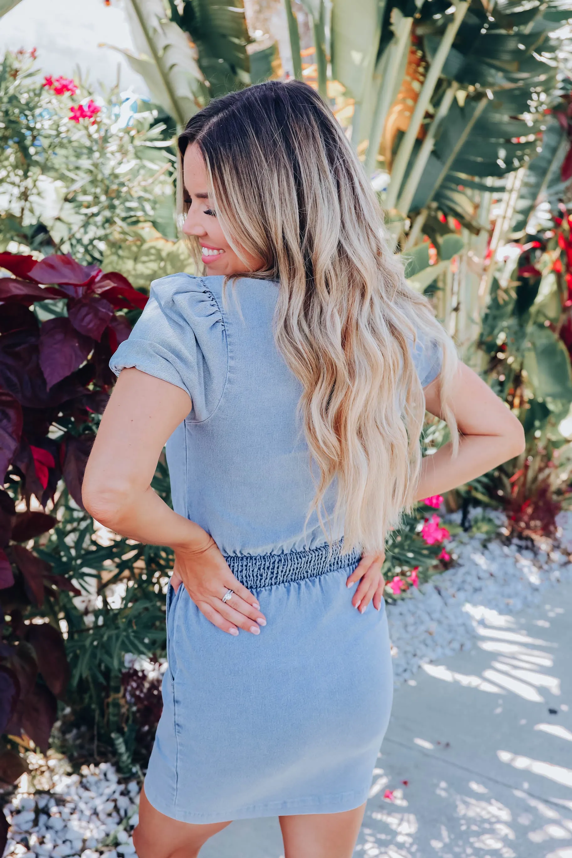 Southern Belle Denim Mini Dress