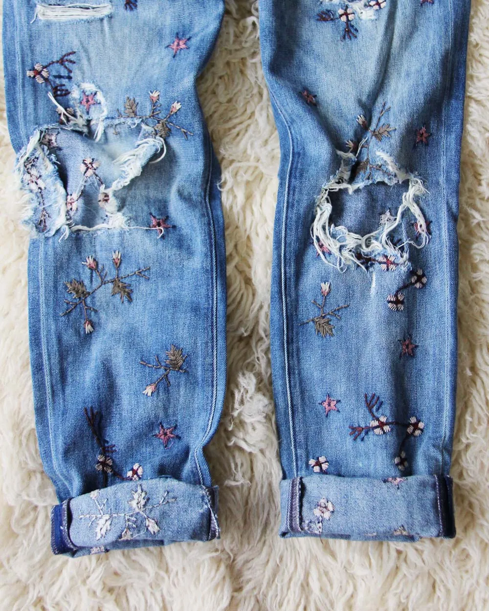 Spool   Lucky Embroidered Jeans
