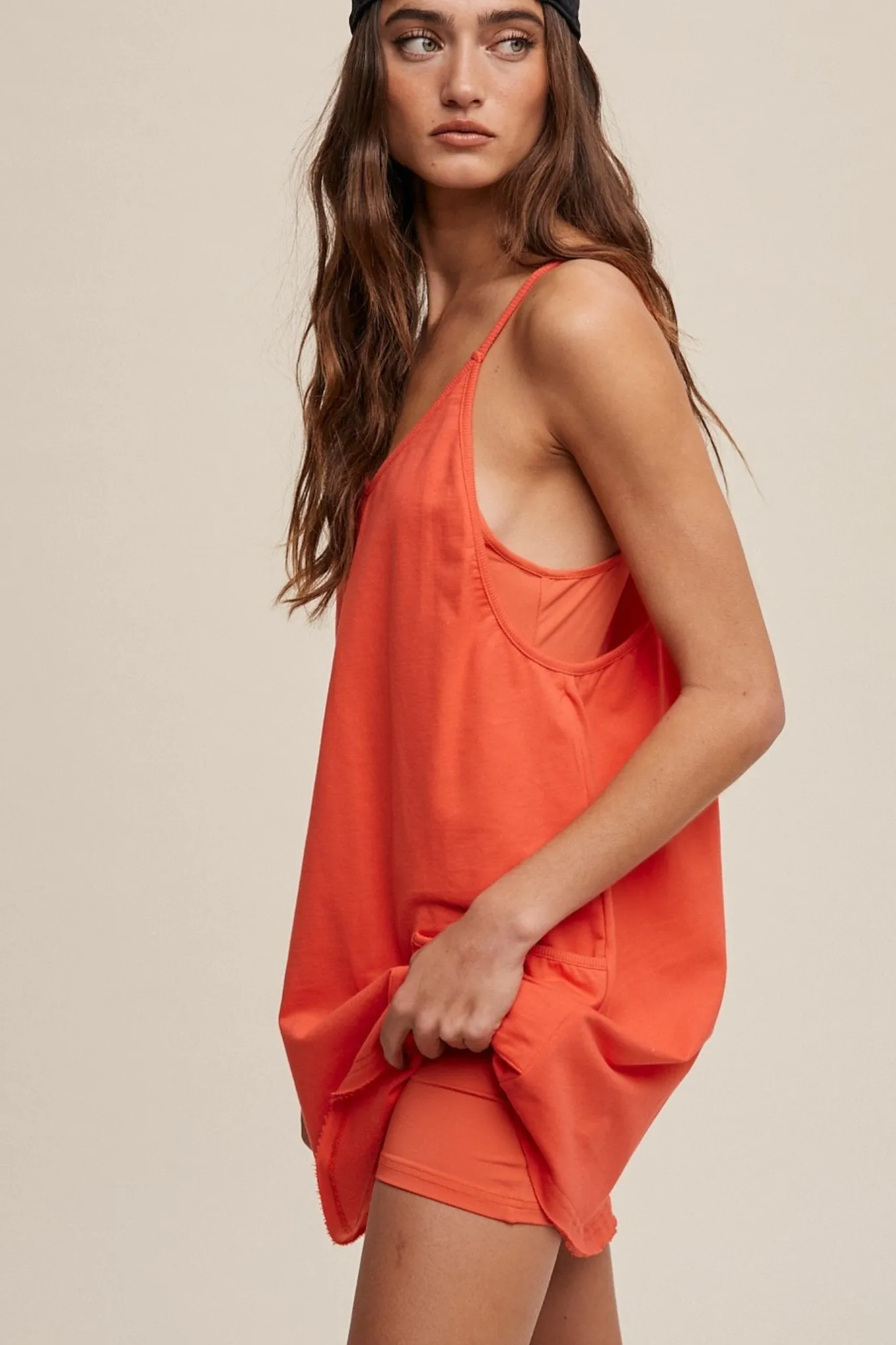 Sport Mini Dress in Blood Orange