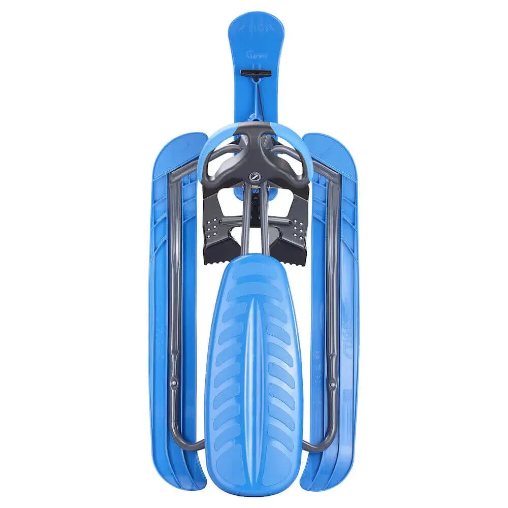 Stiga Snow Racer Curve Pro Snow Sledge - Graphite Grey / Blue