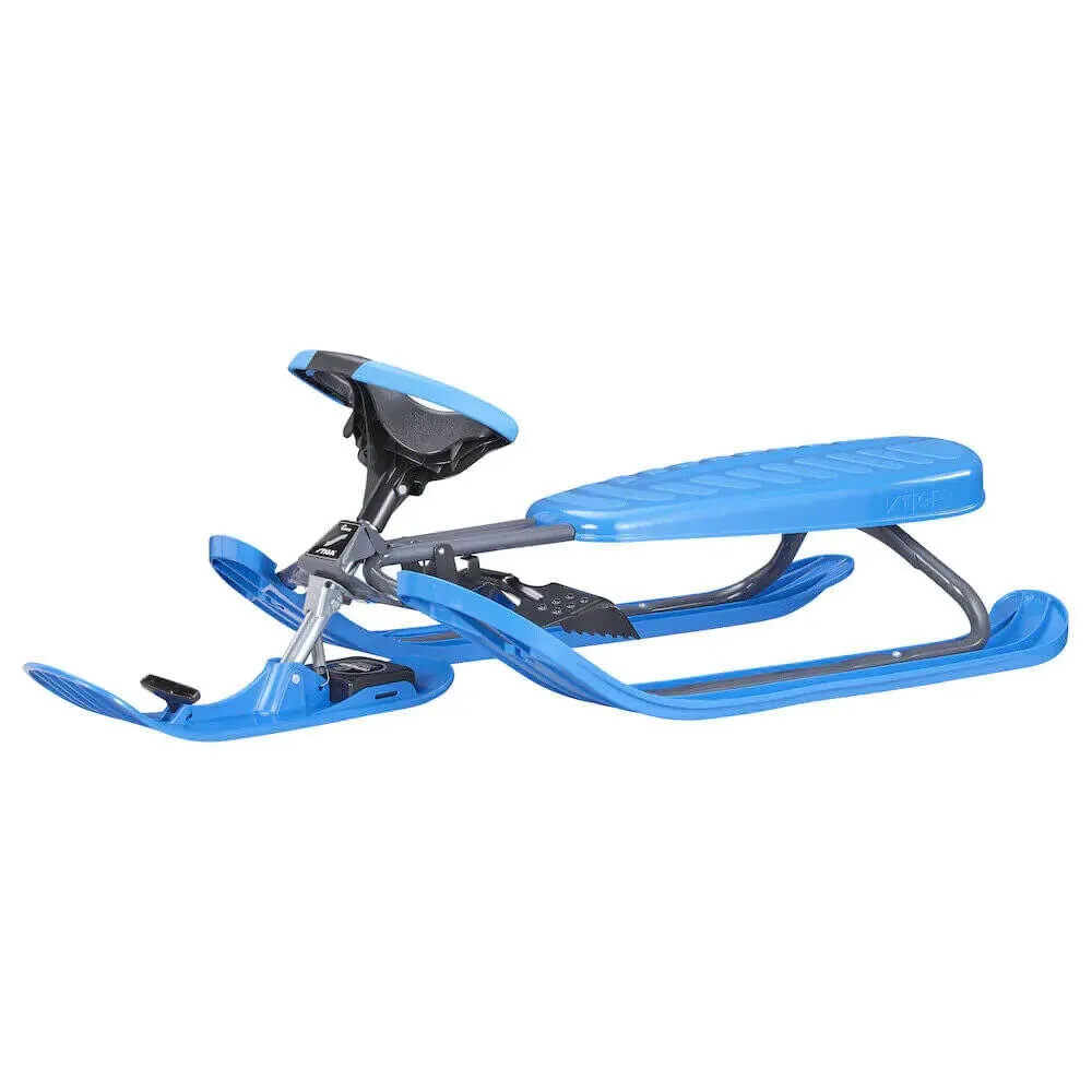 Stiga Snow Racer Curve Pro Snow Sledge - Graphite Grey / Blue