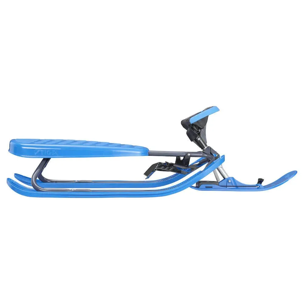 Stiga Snow Racer Curve Pro Snow Sledge - Graphite Grey / Blue