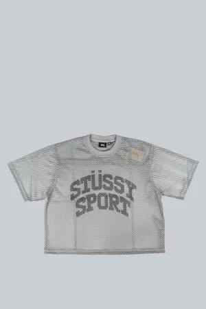 STUSSY SPORT JERSEY SILVER