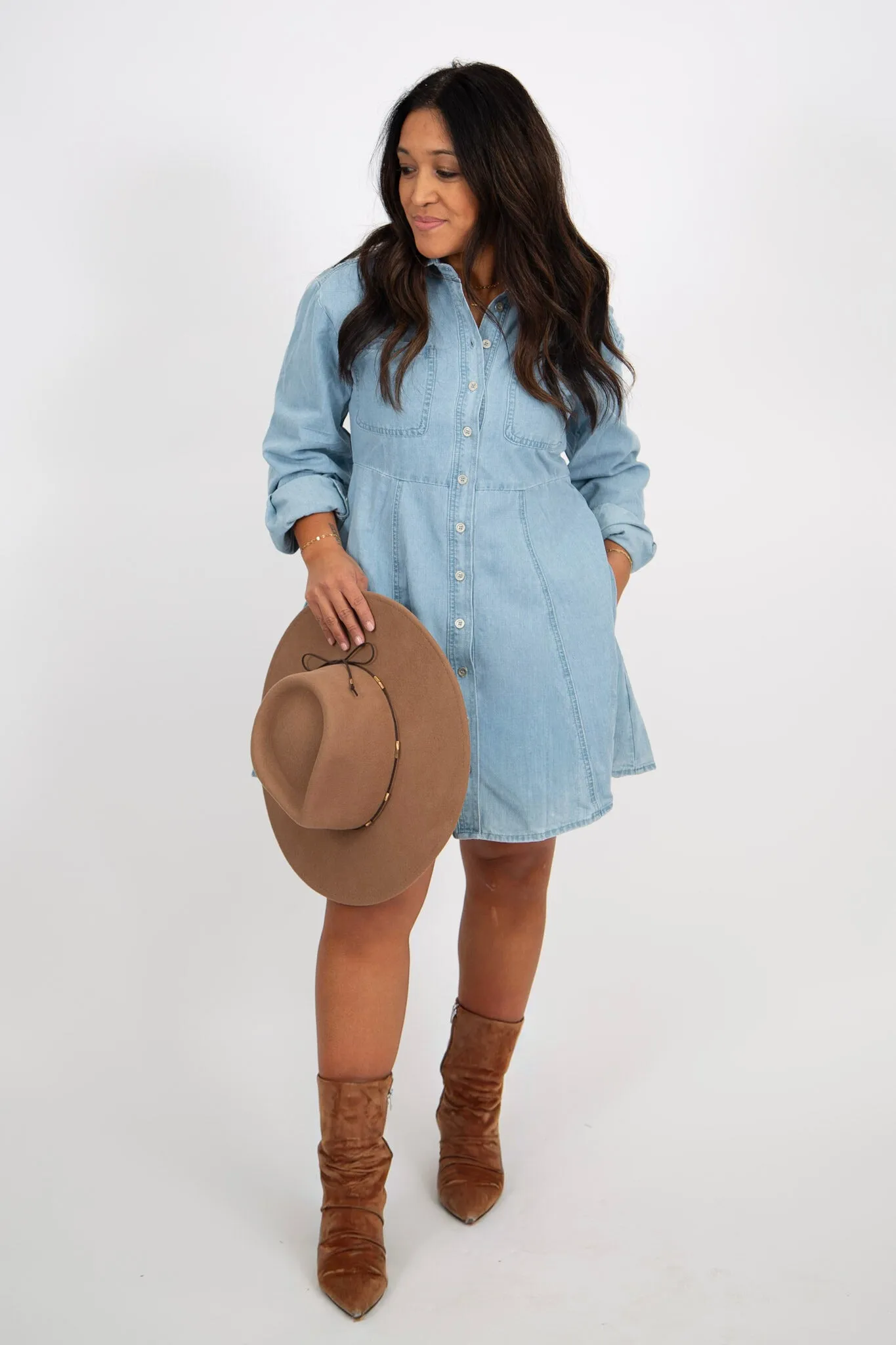 Suede Tie Panama Hat (Pecan)