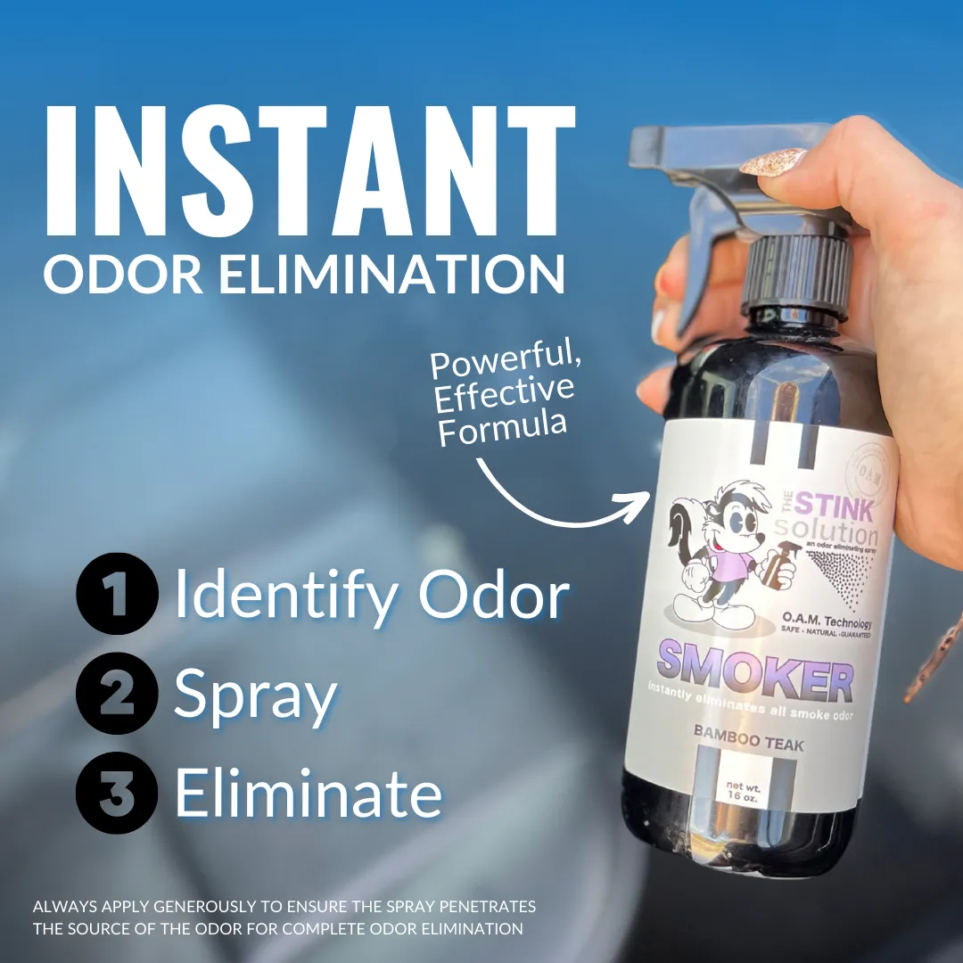 Super Sample Bundle - Two Unscented Mini Laundry Boosters   Two 4 oz Smoke Odor Eliminator Sprays