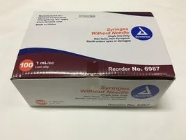Syringes without Needles 1cc Luer Slip Sterile by Dynarex