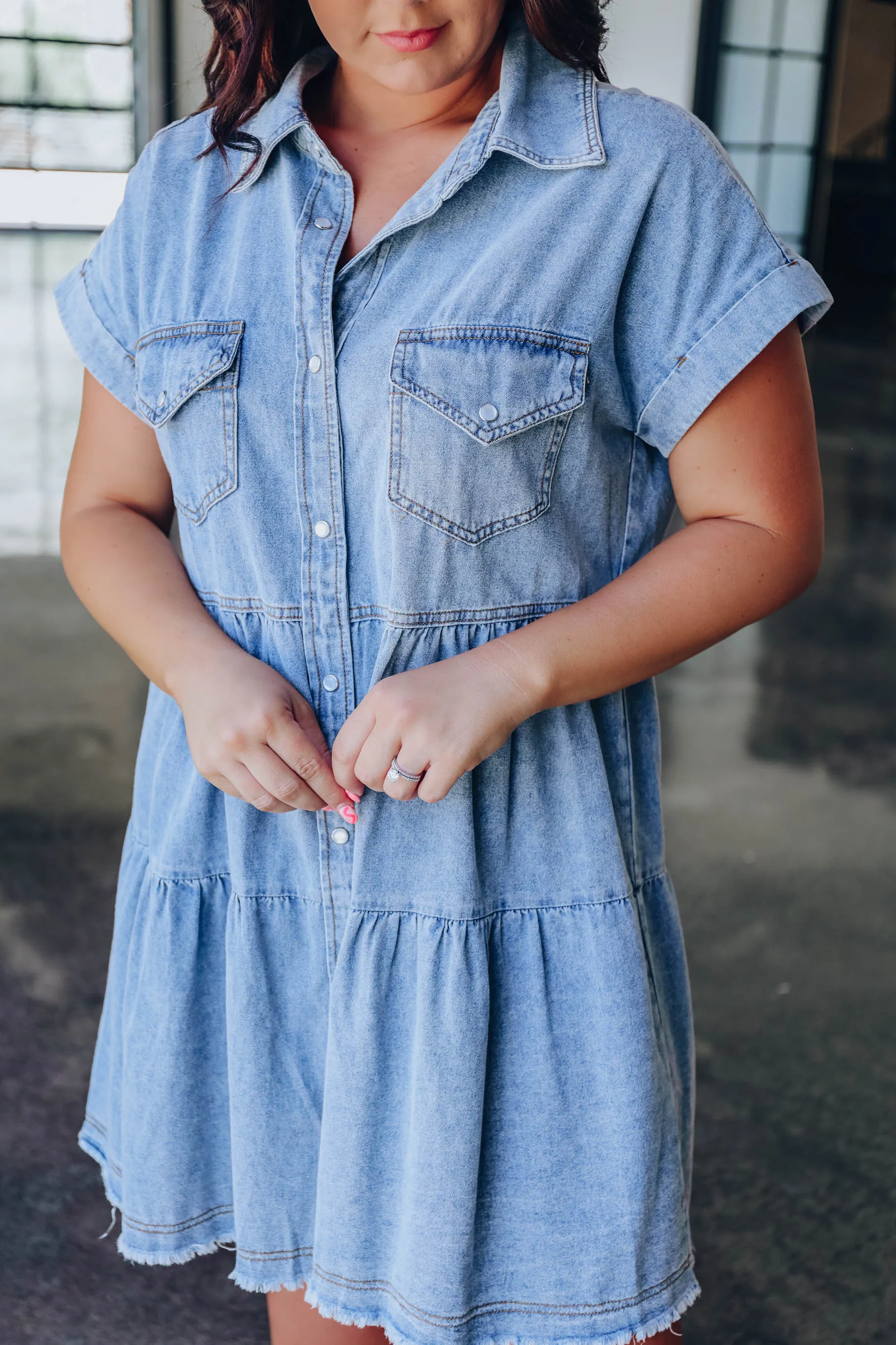 Tanya Denim Babydoll Dress