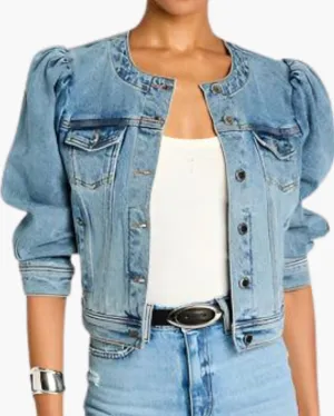 TASHA DENIM JACKET IN TANGIER
