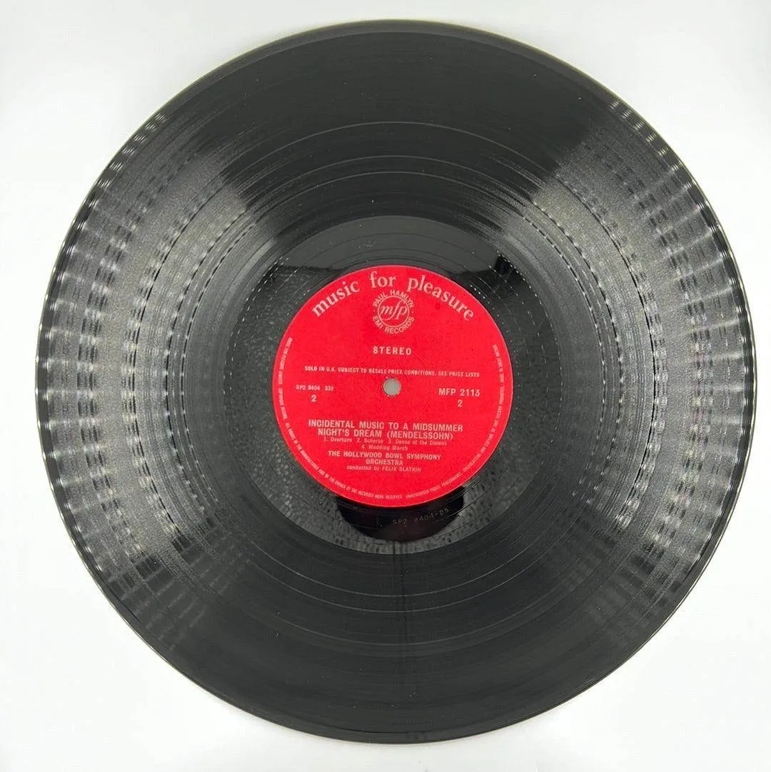 Tchaikovsky / Mendelssohn - Hollywood Bowl Symphony Orchestra, Felix Slatkin: The Nutcracker Suite / A Midsummer Night's Dream [PREOWNED VINYL] VG /M-