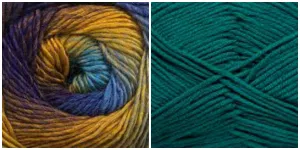 TEAL   PEACOCK - Embossed Phoenix Scarf KIT
