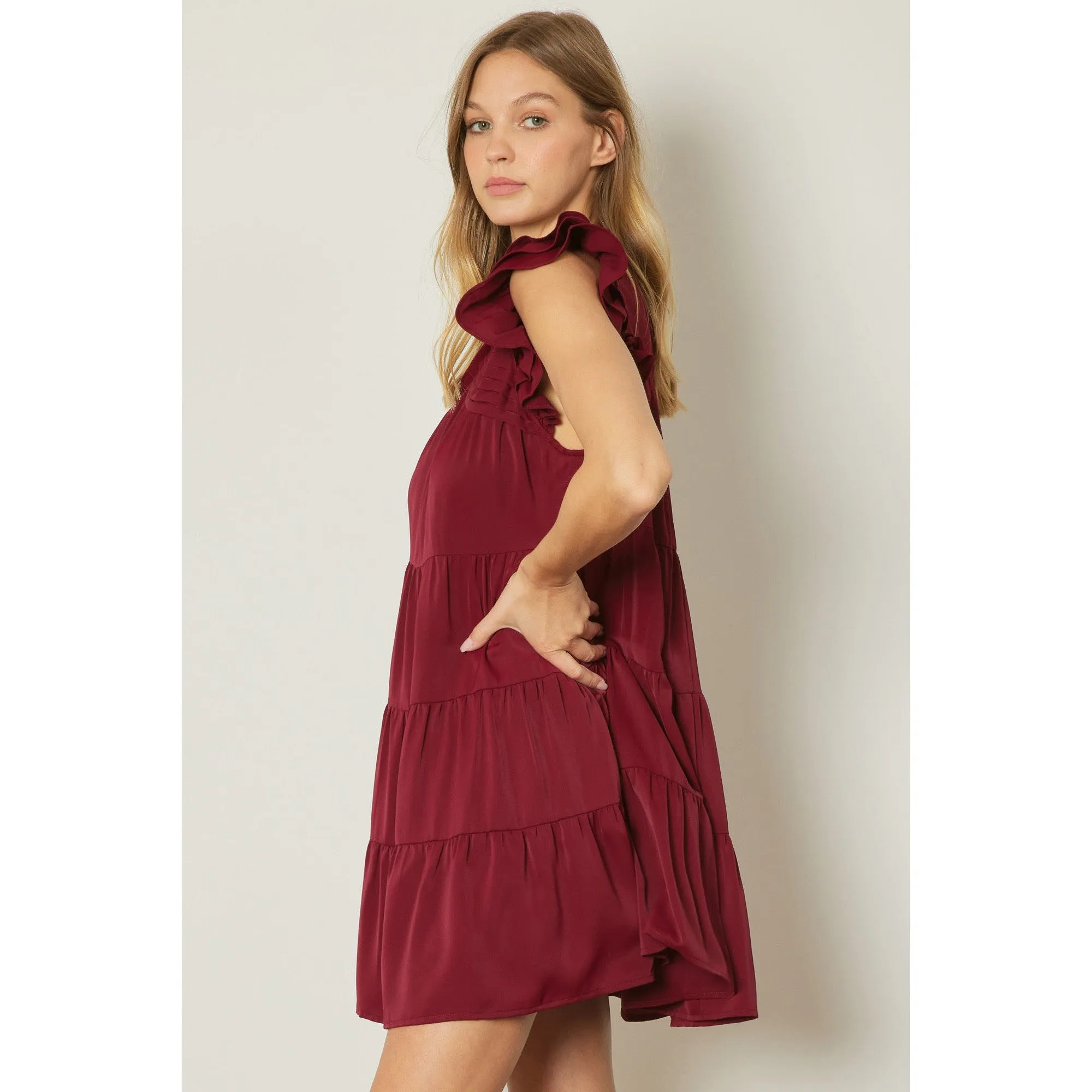 Text ME Dress in Wine