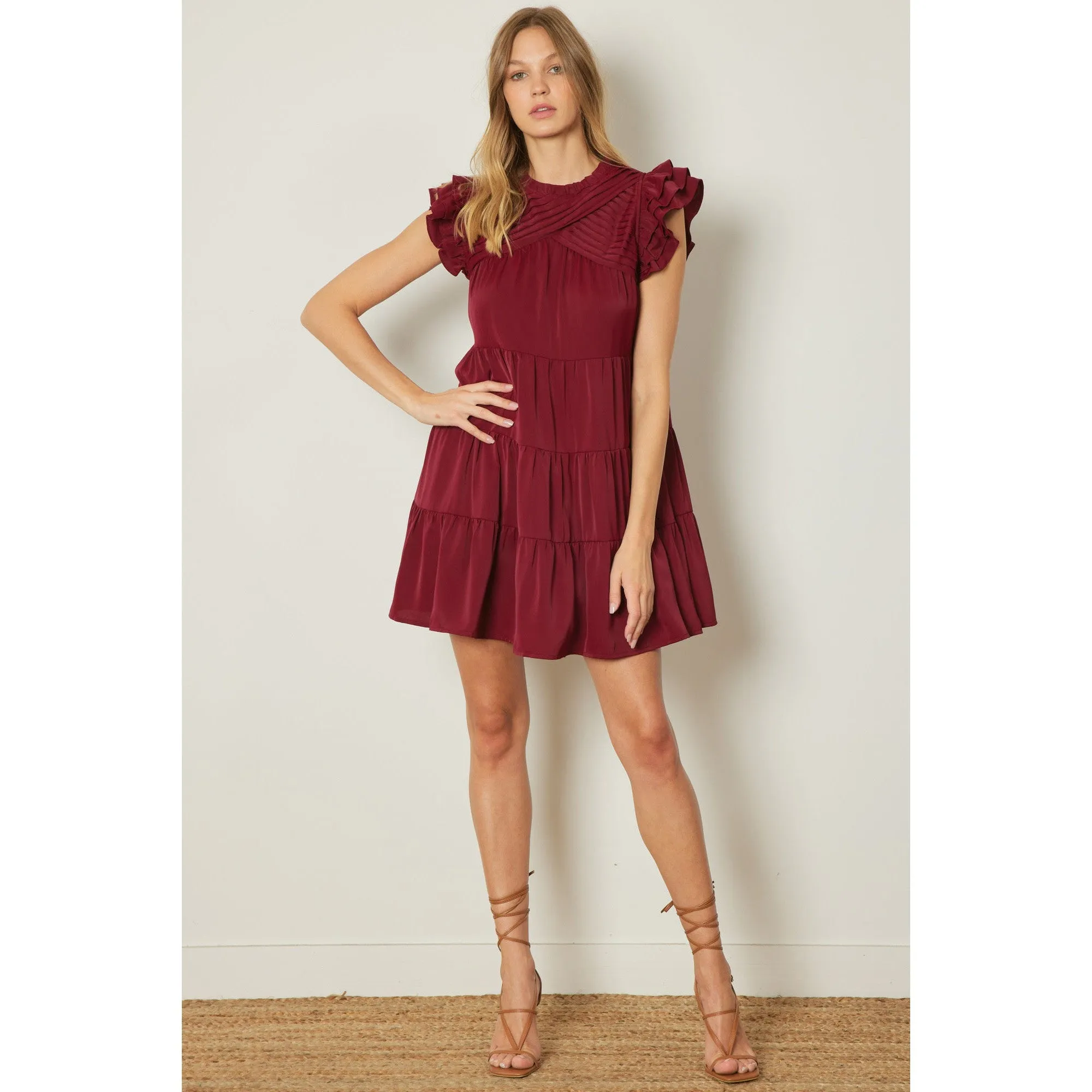 Text ME Dress in Wine