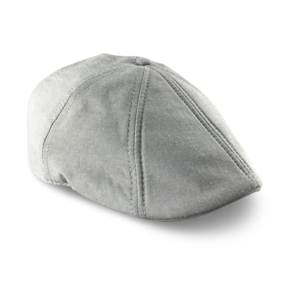 The Caddy Boston Scally Cap - Light Grey