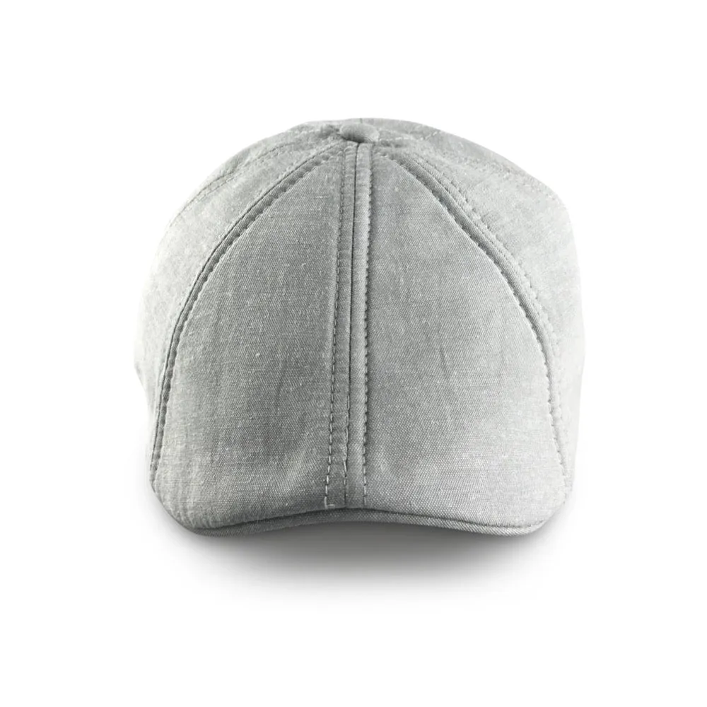 The Caddy Boston Scally Cap - Light Grey