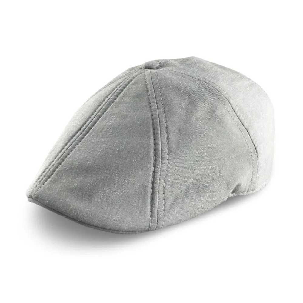 The Caddy Boston Scally Cap - Light Grey